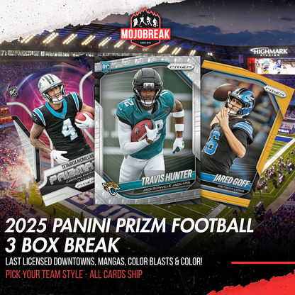 2025 Panini Prizm Football Hobby 3 Box Pick Your Team #3