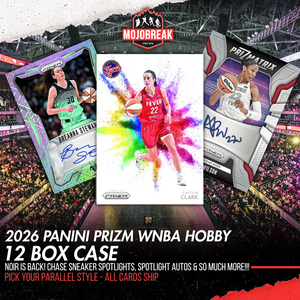 2026 Panini Prizm WNBA Hobby 12 Box Case Break Pick Your Parallel #2