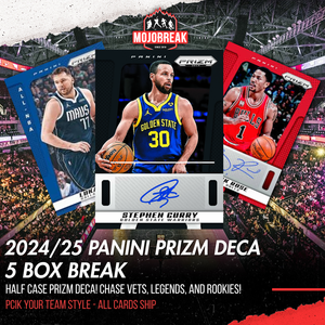 2024-25 Panini Prizm NBA DECA Hobby 5 Box Half Case Pick Your Team #1