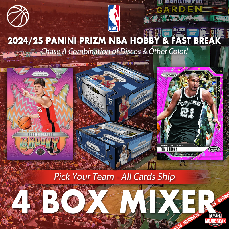 2024-25 Panini Prizm NBA Hobby & Fast Break 4 Box Mixer Pick Your Team #3