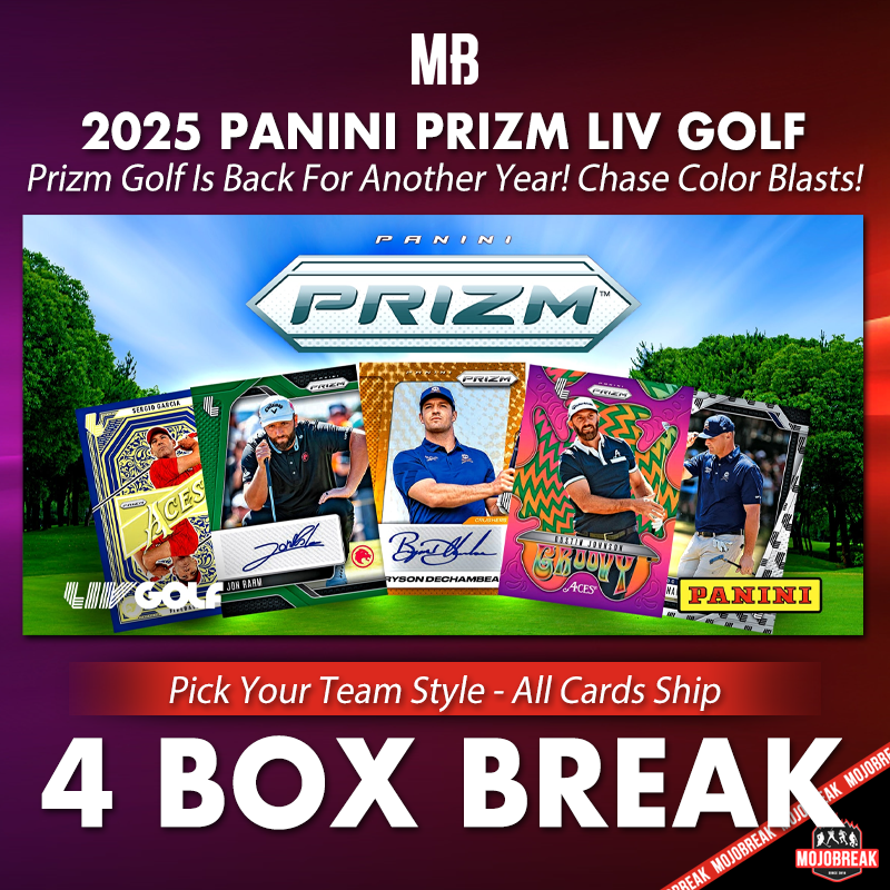 2025 Panini Prizm LIV Golf Hobby 4 Box Pick Your Team #3