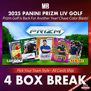 2025 Panini Prizm LIV Golf Hobby 4 Box Pick Your Team #3