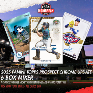 2025 Panini Topps Prospect Chrome Update Baseball Hobby 6 Box Mixer Pick Your Team #1