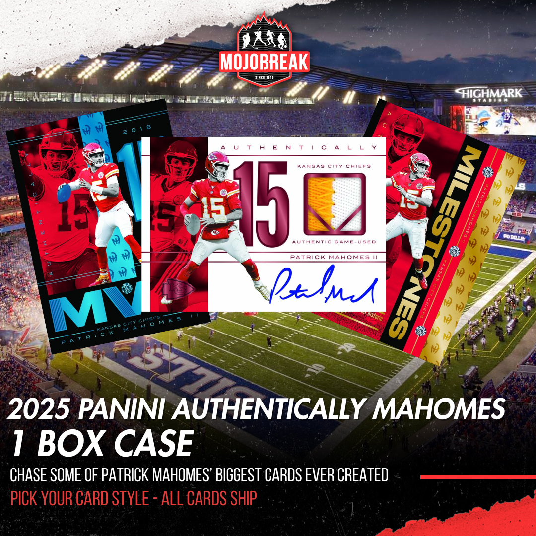 2025 Panini Authentically Mahomes Trading Card Box Single Box Case Pick Your Card #1