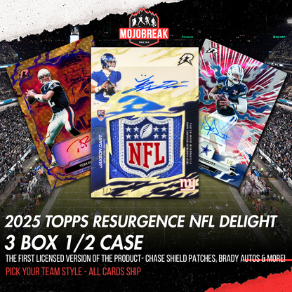 2025 Topps Resurgence Football Delight 3 Box Pick Your Team #1
