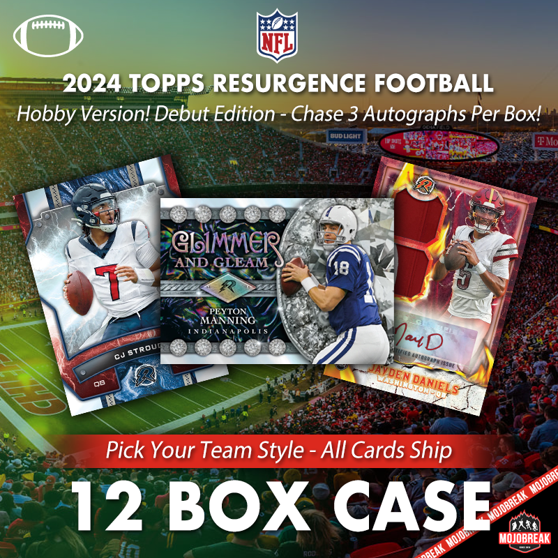 2024 Topps Resurgence Football Hobby 12 Box Case Pick Your Team #1