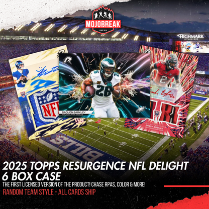 2025 Topps Resurgence Football Delight 6 Box Case Random Team #1