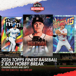 2026 Topps Finest Baseball Hobby 2 Box Pick Your Team #1
