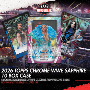 2026 Topps Chrome WWE Sapphire Edition 10 Box Case Pick Your Wrestler #1 (Listing 1 of 2)