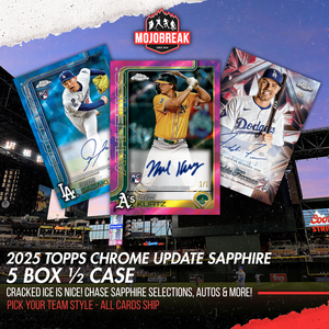 2025 Topps Chrome Update Series Baseball Sapphire Edition 5 Box Pick Your Team #1
