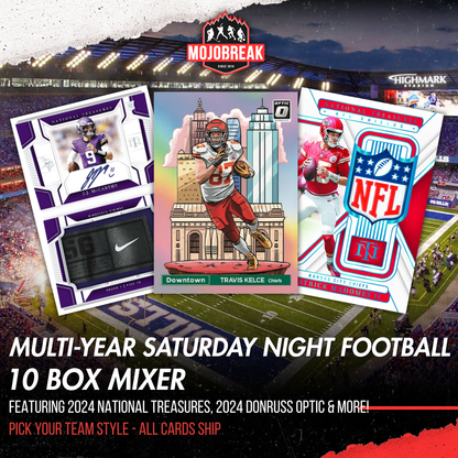 Multi-Year Saturday Night NT Optic Football 10 Box Mixer Pick Your Team #1