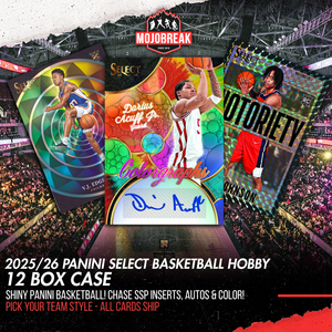 2025/26 Panini Select Basketball Hobby 12 Box Case Pick Your Team #1