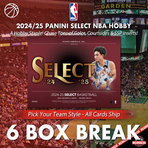 2024/25 Panini Select Basketball Hobby 6 Box Pick Your Team #8