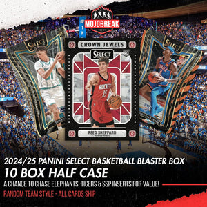 2024/25 Panini Select Basketball Blaster 10 Box Half Case Random Team #1