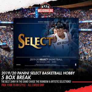 2019/20 Panini Select Basketball Hobby 5 Box Pick Your Team #1
