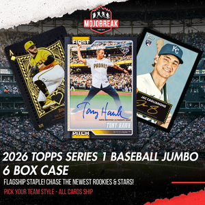 2026 Topps Series 1 Baseball Jumbo 6 Box Case Pick Your Team #1