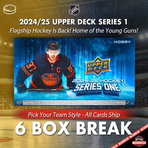 2024-25 Upper Deck Series 1 Hockey Hobby 6 Box Pick Your Team #2