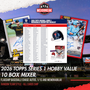 2026 Topps Series 1 Baseball Hobby & Fanatics Value 10 Box Mixer Random Team #1