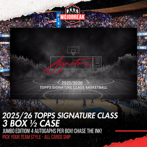 2025/26 Topps Signature Class Basketball Jumbo 3 Box Half Case Pick Your Team #1