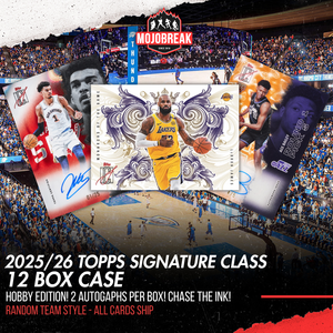 2025/26 Topps Signature Class Basketball Hobby 12 Box Pick Your Team #1