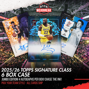 2025/26 Topps Signature Class Basketball Jumbo 6 Box Case Pick Your Team #1