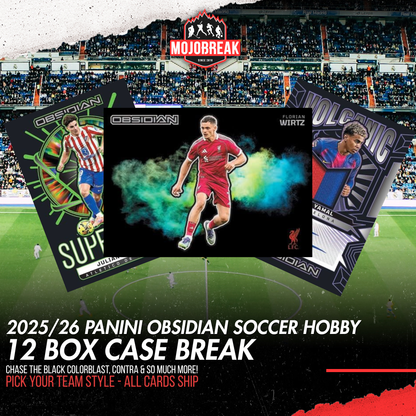 2025-26 Panini Obsidian Soccer Hobby 3 Box Pick Your Team #2