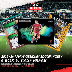 2025-26 Panini Obsidian Soccer Hobby 6 Box Case Pick Your Team #2