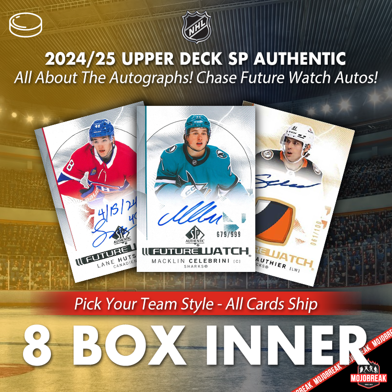 2024/25 Upper Deck SP Authentic Hobby Hockey 8 Box Case Pick Your Team #12