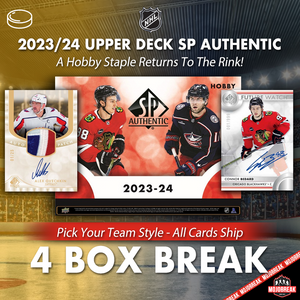 2023-24 Upper Deck SP Authentic Hockey 4 Box Pick Your Team #8