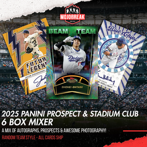 2025 Topps & Panini Stadium Prospect Baseball Hobby 6 Box Mixer Random Team #3