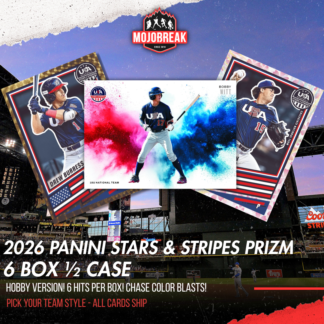 2026 Panini USA Stars & Stripes Prizm Baseball Hobby 6 Box Pick Your Team #15