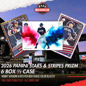 2026 Panini USA Stars & Stripes Prizm Baseball Hobby 6 Box Pick Your Team #7