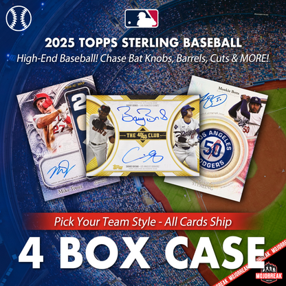 2025 Topps Sterling Baseball Hobby 4 Box Case Pick Your Team 3