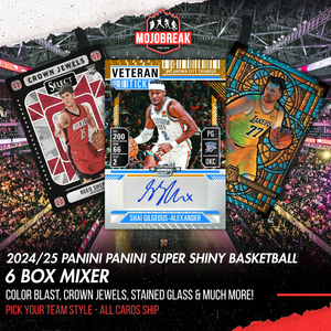 2024/25 Panini Super Shiny Six NBA Hobby 6 Box Mixer Pick Your Team #5