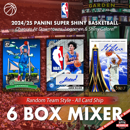 2024/25 Panini Super Shiny Basketball 6 Box Mixer Random Team #1