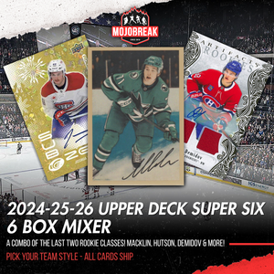 2024-25-26 Upper Deck Super Six Hockey 6 Box Mixer Pick Your Team #4