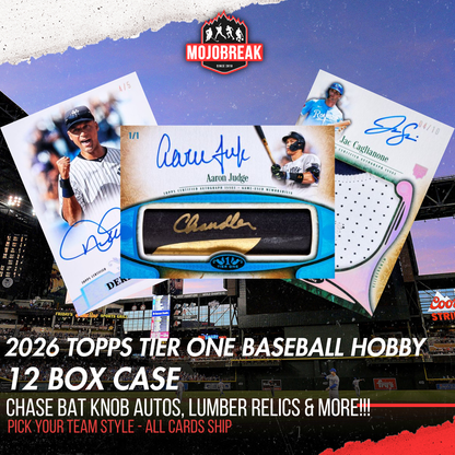 2026 Topps Tier One Baseball Hobby 12 Box Case Pick Your Team #6