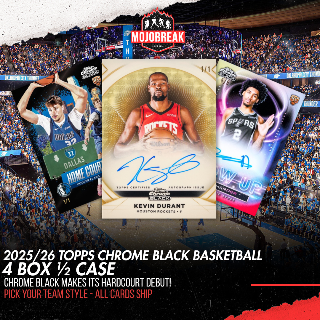 2025/26 Topps Chrome Black Basketball Hobby 4 Box Half Case Pick Your Team #3