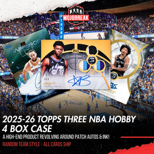 2025/26 Topps Three Basketball Hobby 4 Box Case Random Team #1