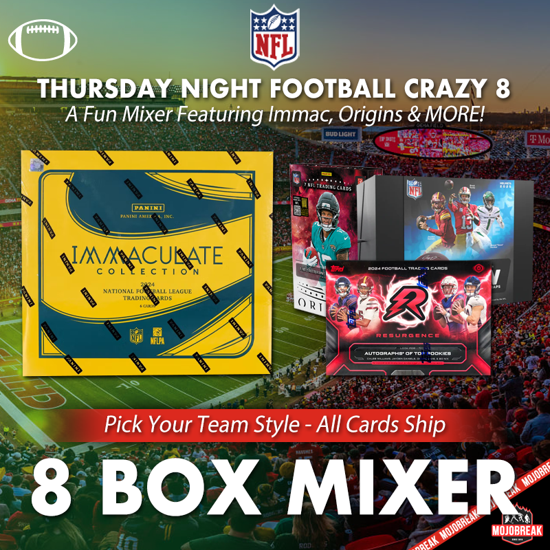 Thursday Night Football Immaculate Underwraps Crazy 8 Box Mixer Pick Your Team #1
