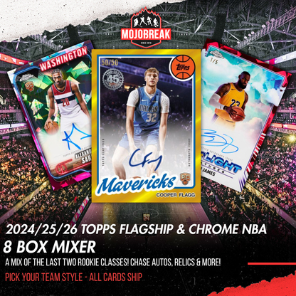 2024-25-26 Topps Flagship & Chrome Basketball Sapphire 8 Box Mixer #2