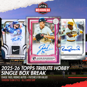 2026 Topps Tribute Baseball Hobby Single Box Random Team #1