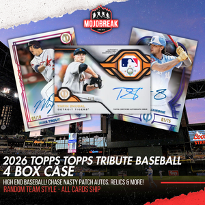 2026 Topps Tribute Baseball Hobby 4 Box Case Random Team #1