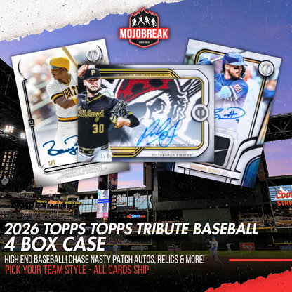2026 Topps Tribute Baseball Hobby 4 Box Case Pick Your Team #1