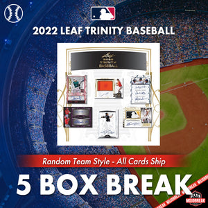 2022 Leaf Trinity MLB 5 Box Random Team #1