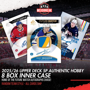 2025/26 Upper Deck SP Authentic Hockey Hobby 8 Box Inner Case Random Team #1