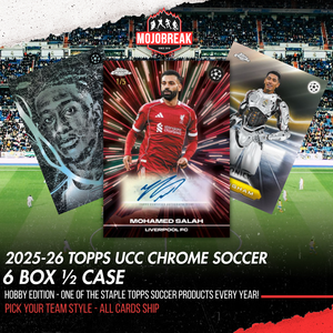 2025/26 Topps UEFA Club Competitions Chrome Soccer Hobby 6 Box Pick Your Team #1