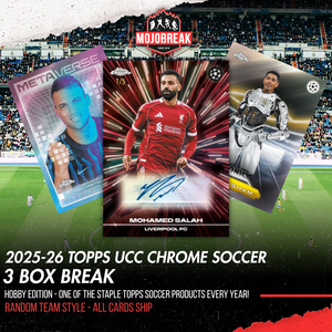 2025/26 Topps UEFA Club Competitions Chrome Soccer Hobby 3 Box Random Team #2