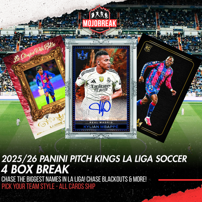 2025/26 Panini Pitch Kings La Liga Soccer Hobby 4 Box Pick Your Team #1