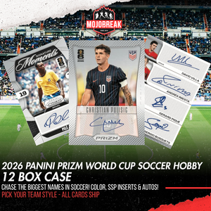 2026 Panini Prizm FIFA World Cup Soccer Hobby 12 Box Case Pick Your Team #9